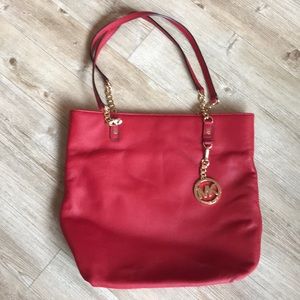 Michael Kors Red Purse Handbag